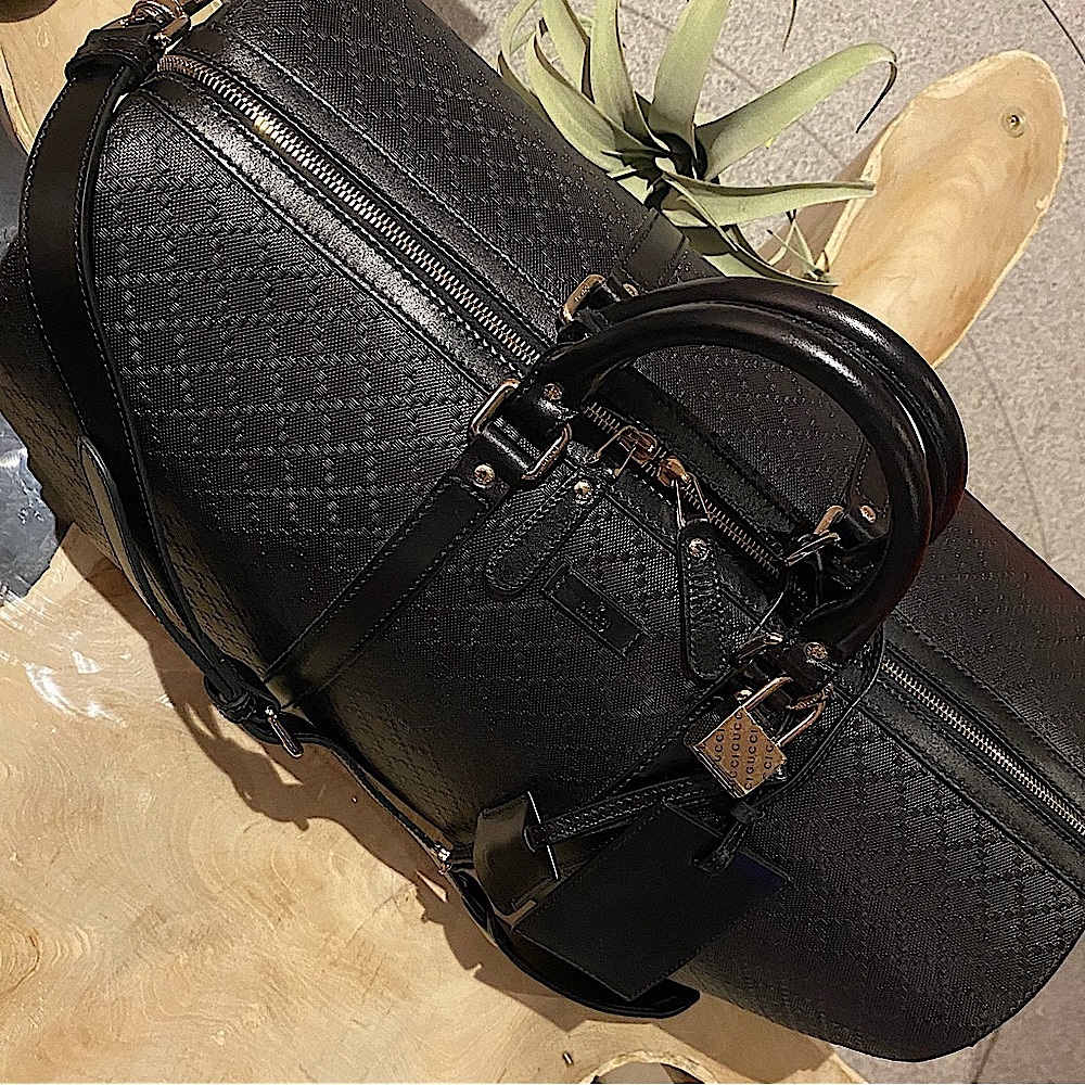 🔥Gucci Diamanté Leather Duffle - Picture 16 of 17